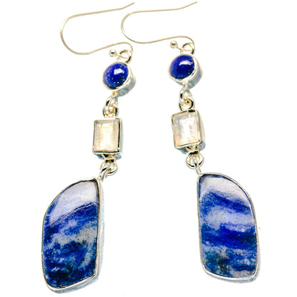 Sodalite Earrings handcrafted by Ana Silver Co - EARR423566