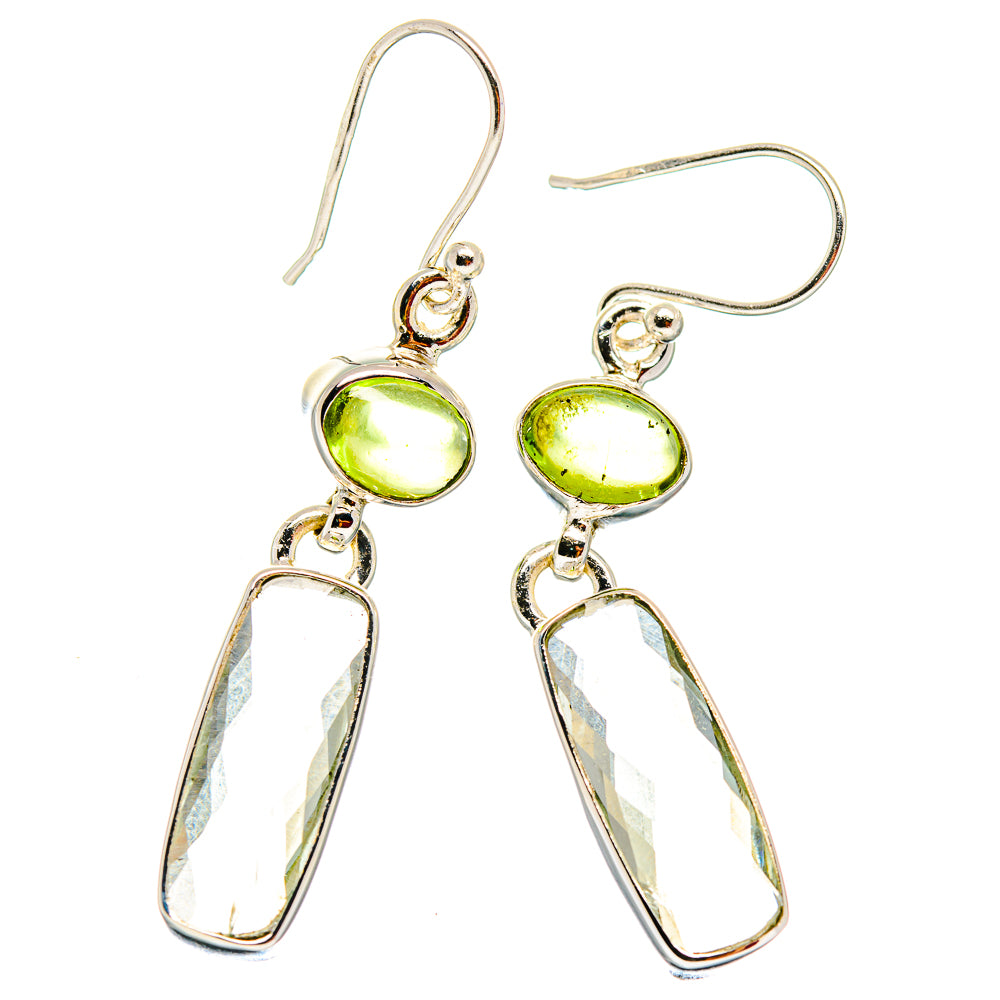 Green Amethyst Earrings handcrafted by Ana Silver Co - EARR423768