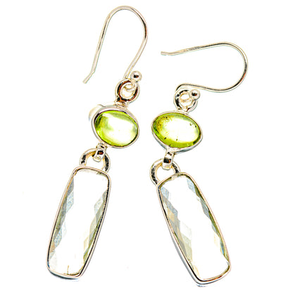 Green Amethyst Earrings handcrafted by Ana Silver Co - EARR423768