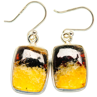 Septarian Nodule Earrings handcrafted by Ana Silver Co - EARR423781