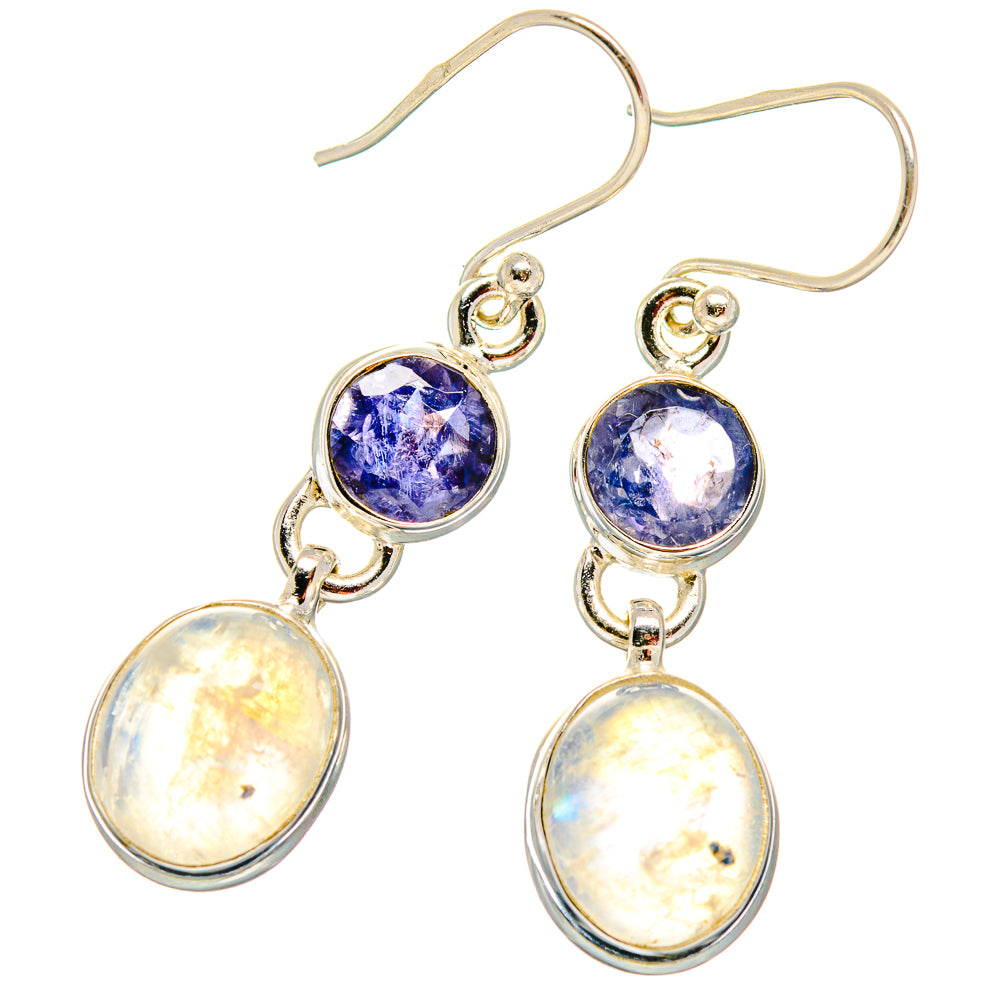 Rainbow Moonstone Earrings handcrafted by Ana Silver Co - EARR423790