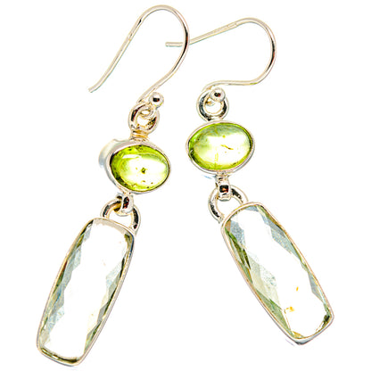 Green Amethyst Earrings handcrafted by Ana Silver Co - EARR423794