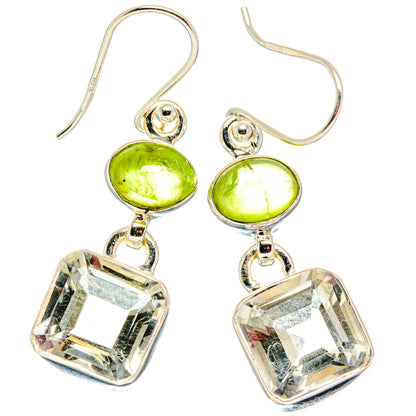 Green Amethyst Earrings handcrafted by Ana Silver Co - EARR423814