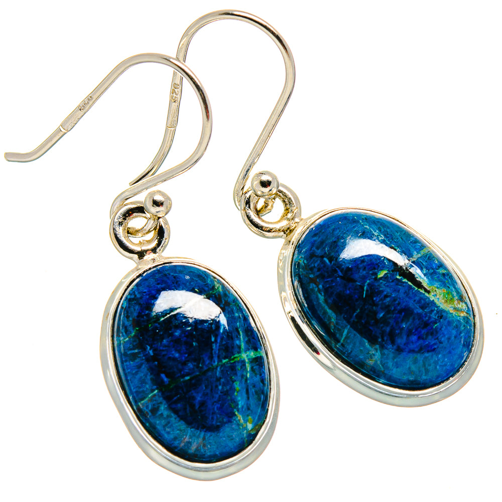 Shattuckite Earrings handcrafted by Ana Silver Co - EARR423821