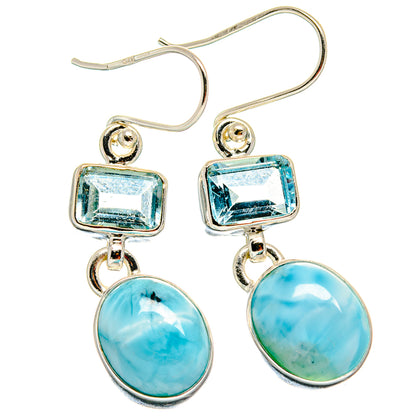 Larimar Earrings handcrafted by Ana Silver Co - EARR423839