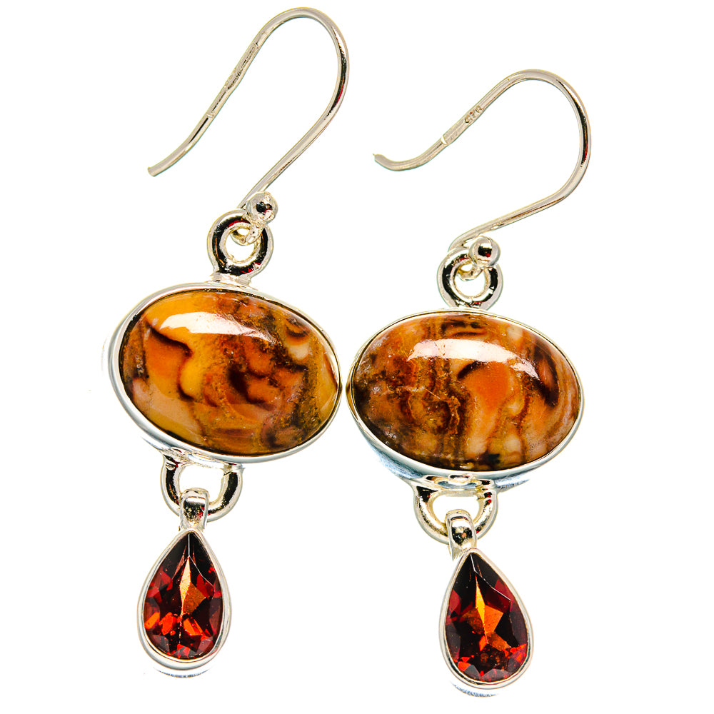 Mookaite Earrings handcrafted by Ana Silver Co - EARR423851