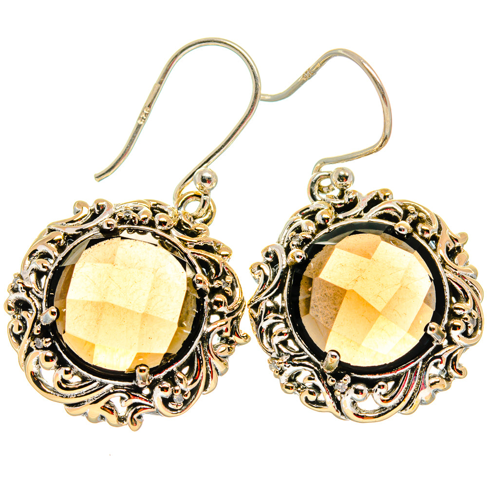 Smoky Quartz Earrings handcrafted by Ana Silver Co - EARR423856