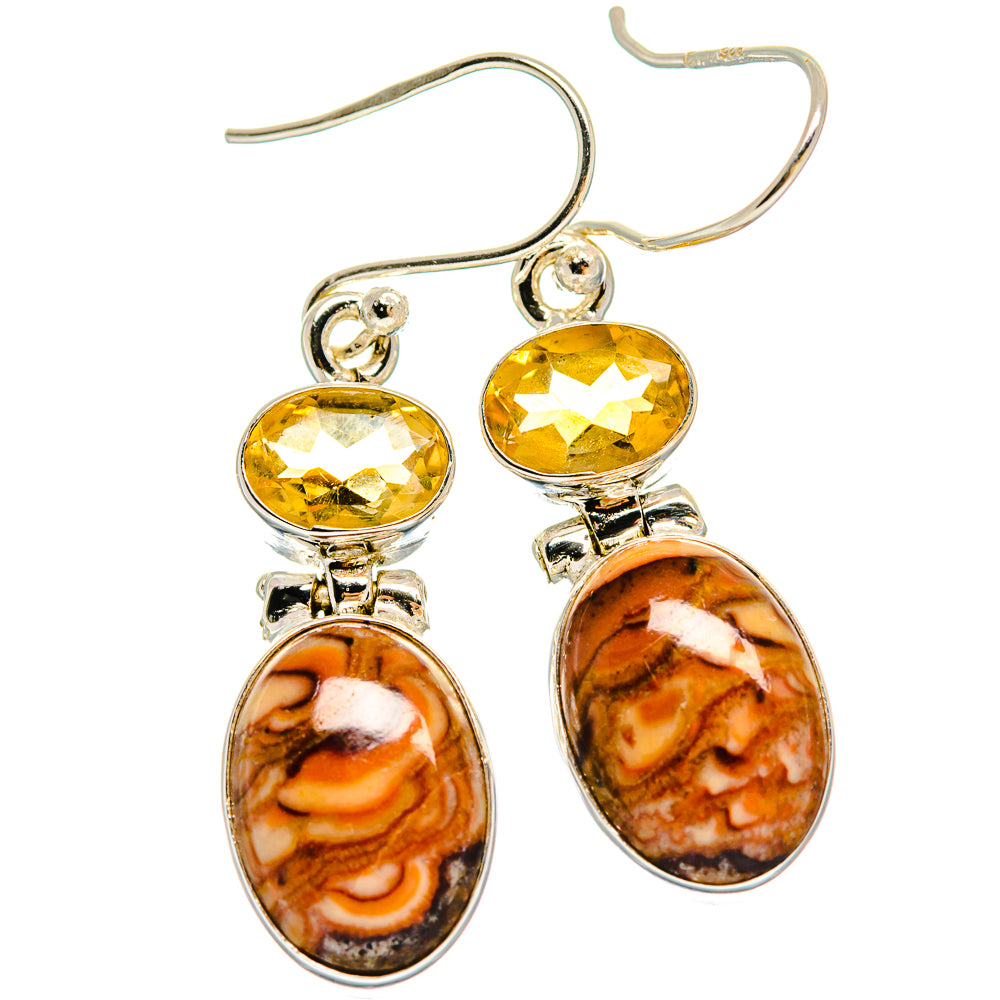 Imperial Jasper Earrings handcrafted by Ana Silver Co - EARR423874
