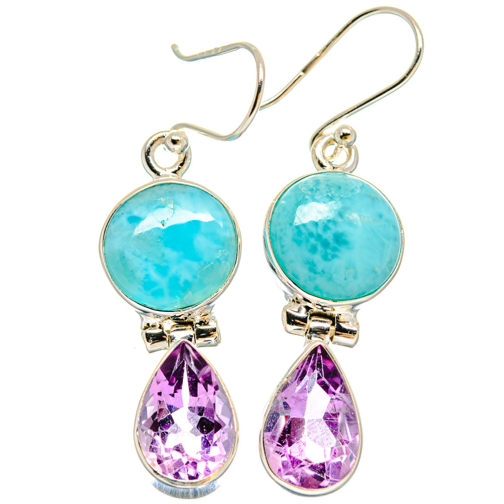 Larimar Earrings handcrafted by Ana Silver Co - EARR423876