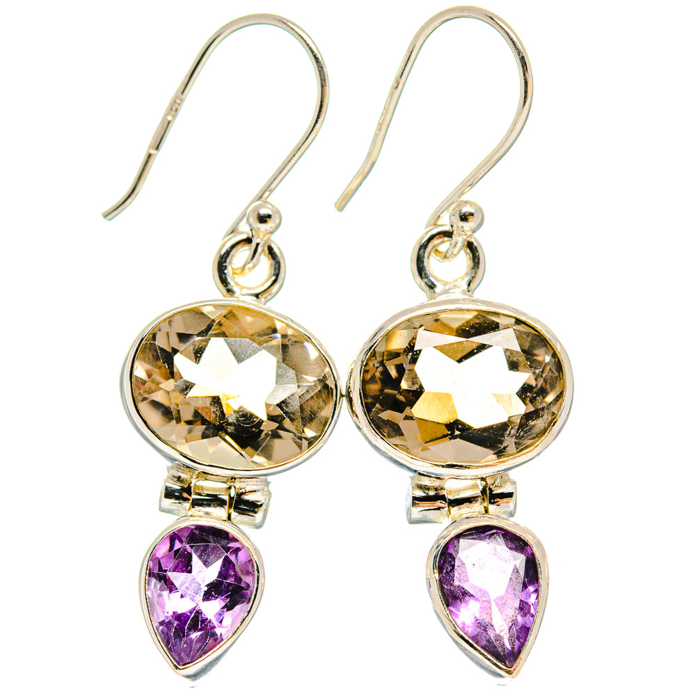 Smoky Quartz Earrings handcrafted by Ana Silver Co - EARR423889