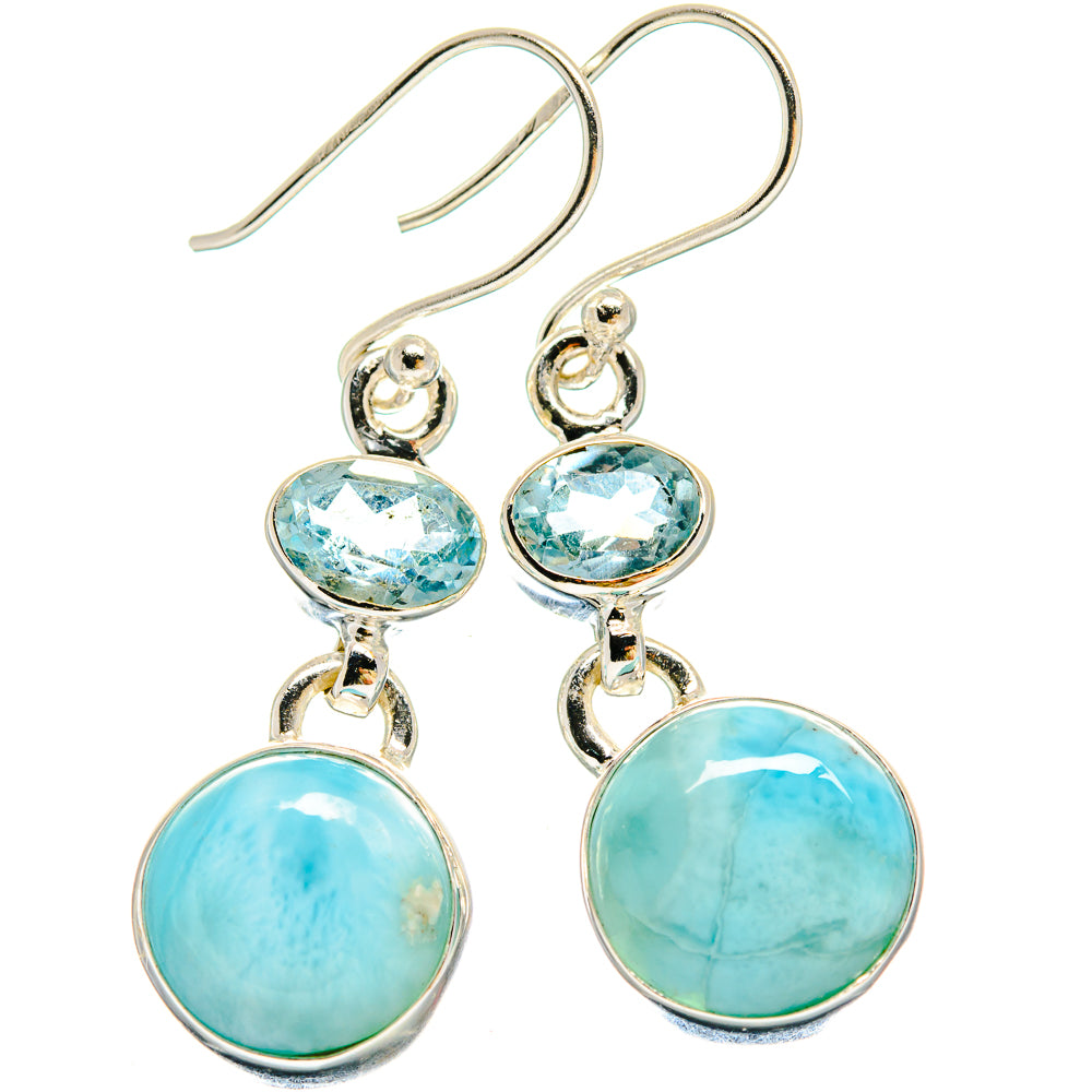 Larimar Earrings handcrafted by Ana Silver Co - EARR423892