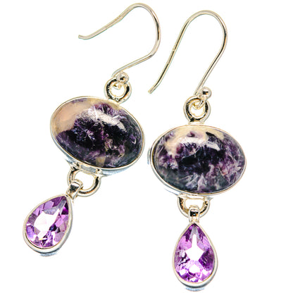 Russian Eudialyte Earrings handcrafted by Ana Silver Co - EARR423893