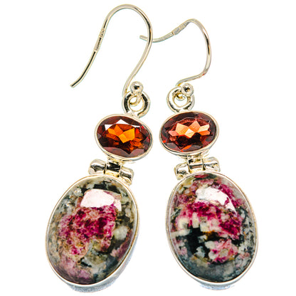 Russian Eudialyte Earrings handcrafted by Ana Silver Co - EARR423900