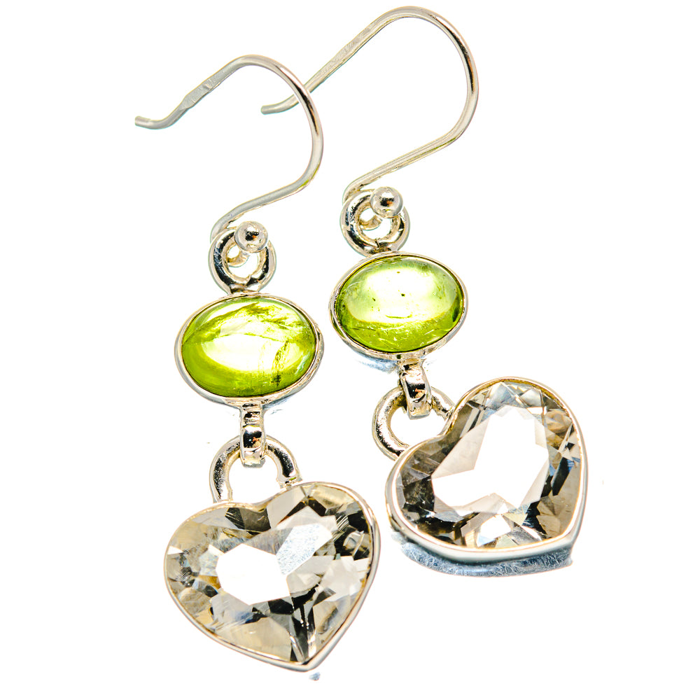 Green Amethyst Earrings handcrafted by Ana Silver Co - EARR423901