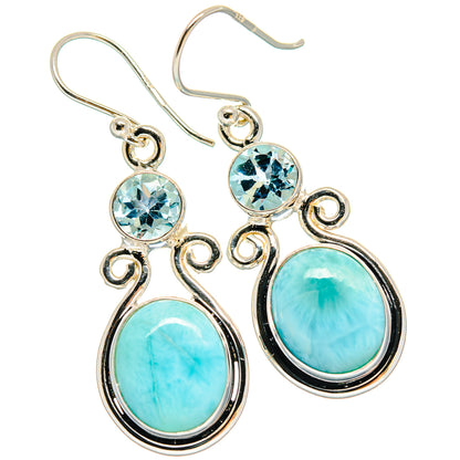 Larimar Earrings handcrafted by Ana Silver Co - EARR423903