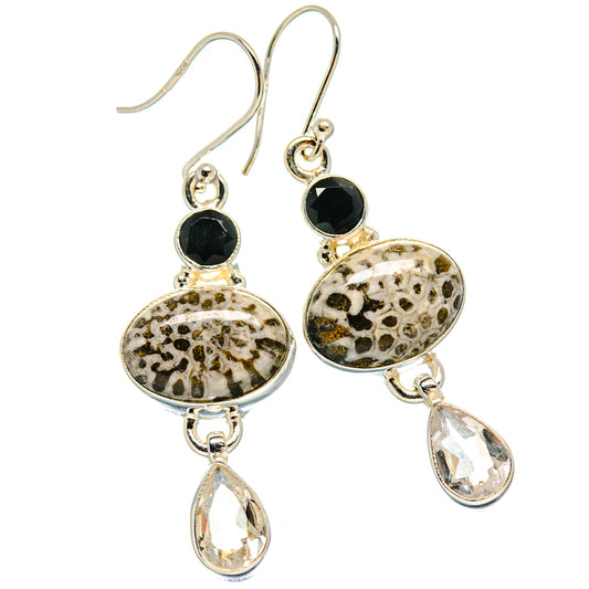 Stingray Coral Earrings handcrafted by Ana Silver Co - EARR423904