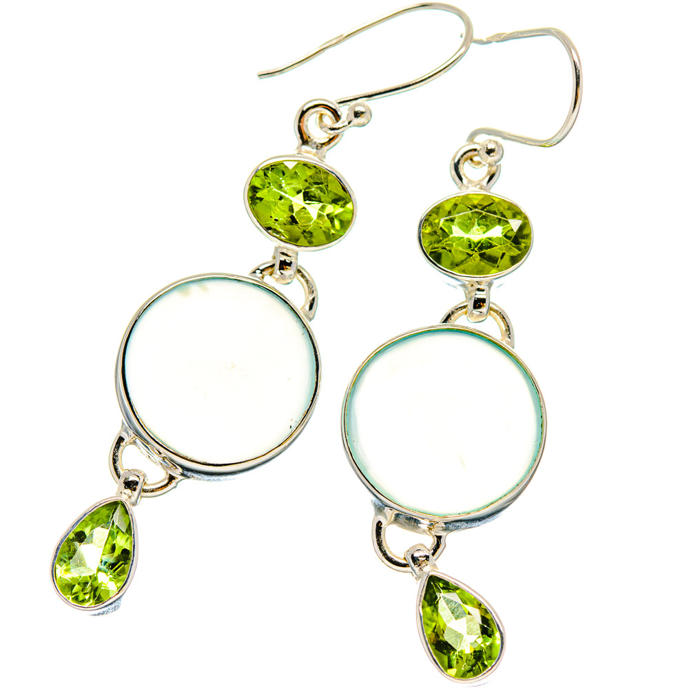 Aqua Chalcedony Earrings handcrafted by Ana Silver Co - EARR423908