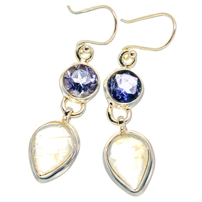 Rainbow Moonstone Earrings handcrafted by Ana Silver Co - EARR423910