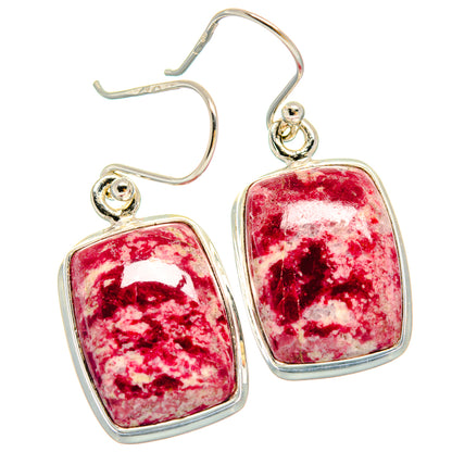 Thulite Earrings handcrafted by Ana Silver Co - EARR423914