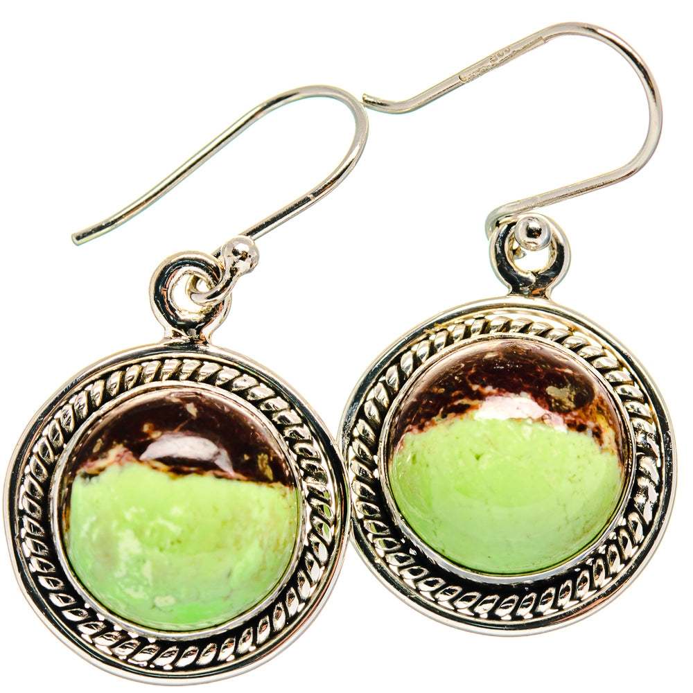 Lemon Chrysoprase Earrings handcrafted by Ana Silver Co - EARR423916
