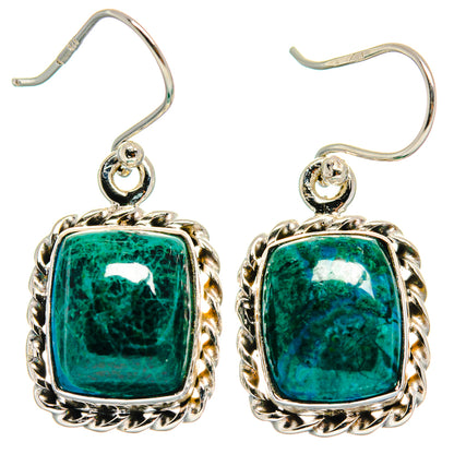 Chrysocolla Earrings handcrafted by Ana Silver Co - EARR423919
