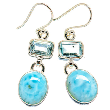 Larimar Earrings handcrafted by Ana Silver Co - EARR423921