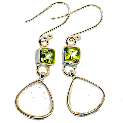 Rutilated Quartz Earrings handcrafted by Ana Silver Co - EARR423927