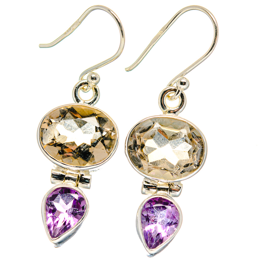 Smoky Quartz Earrings handcrafted by Ana Silver Co - EARR423929