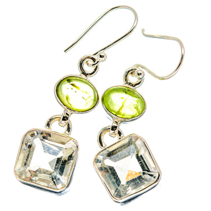 Green Amethyst Earrings handcrafted by Ana Silver Co - EARR423933