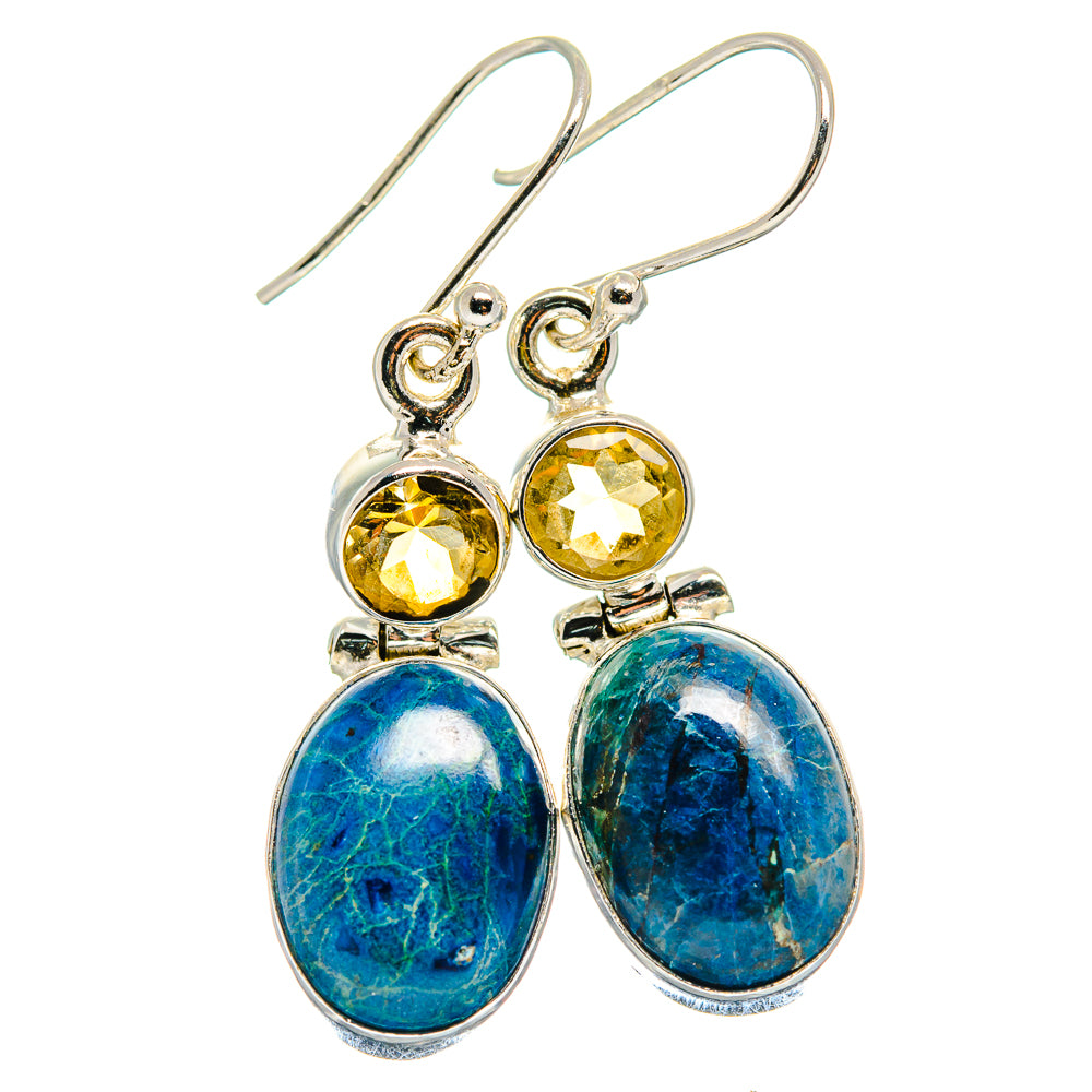 Azurite Earrings handcrafted by Ana Silver Co - EARR423943