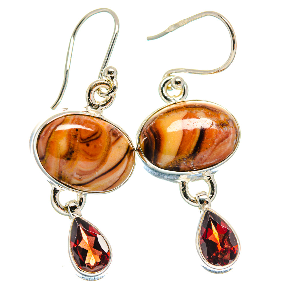 Mookaite Earrings handcrafted by Ana Silver Co - EARR423954