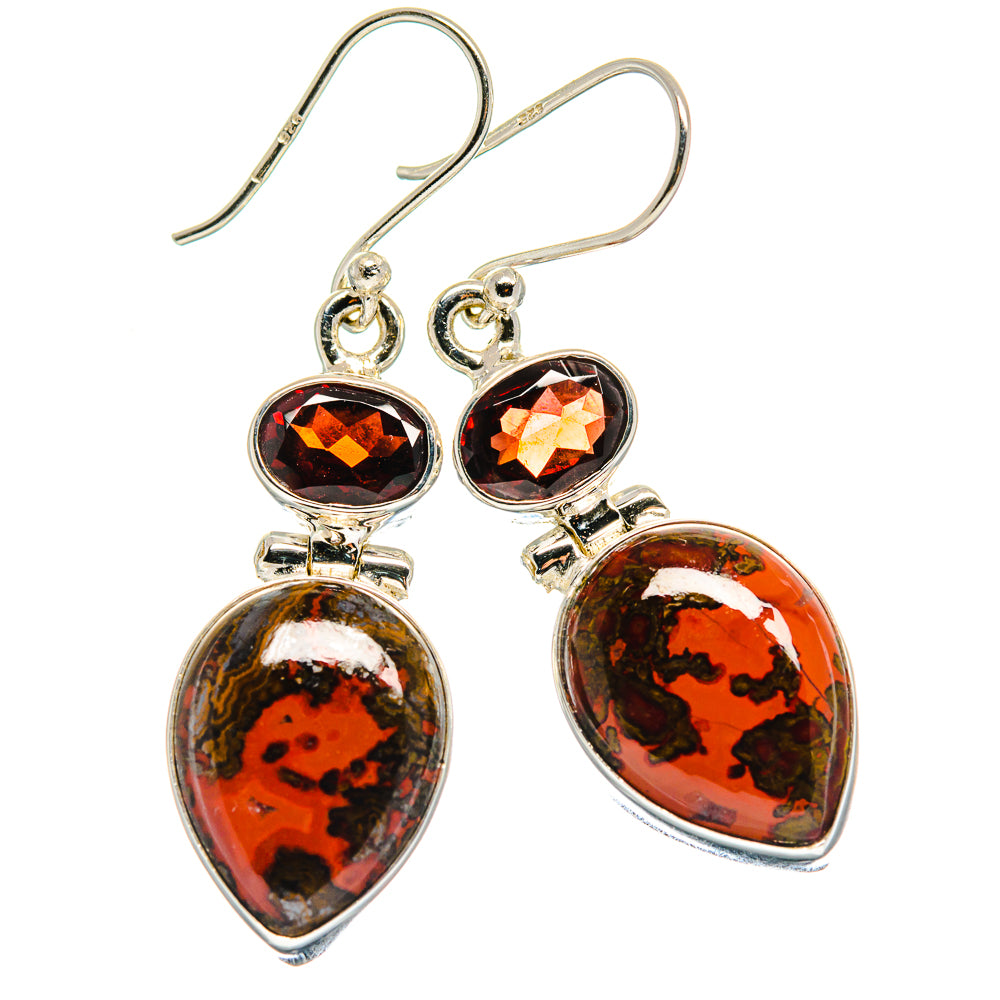 Moroccan Agate Earrings handcrafted by Ana Silver Co - EARR423958