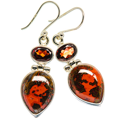 Moroccan Agate Earrings handcrafted by Ana Silver Co - EARR423958