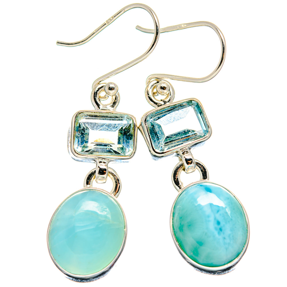 Larimar Earrings handcrafted by Ana Silver Co - EARR423968