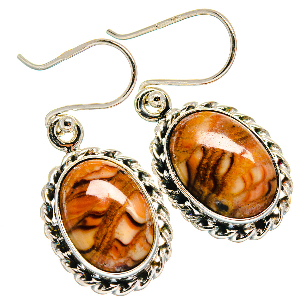 Picture Jasper Earrings handcrafted by Ana Silver Co - EARR423977