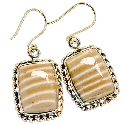 Striped Flint Earrings handcrafted by Ana Silver Co - EARR423981
