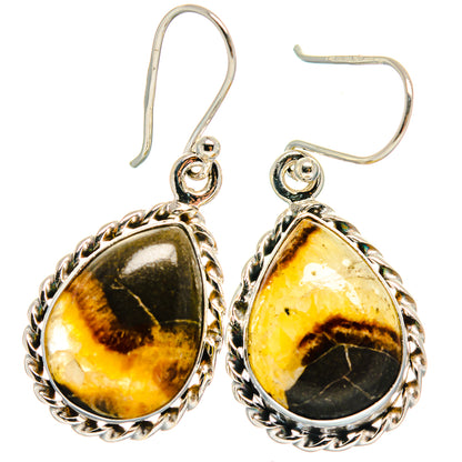 Septarian Nodule Earrings handcrafted by Ana Silver Co - EARR423995