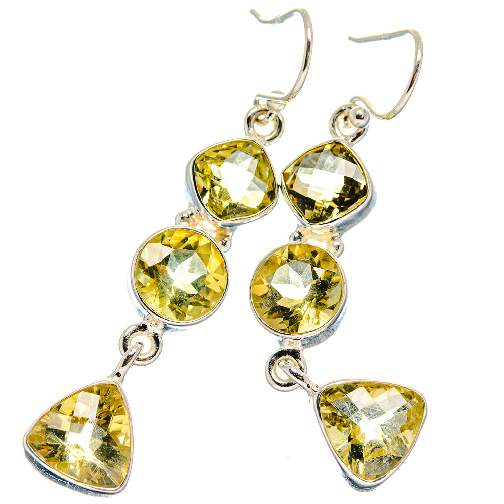 Citrine Earrings handcrafted by Ana Silver Co - EARR423996
