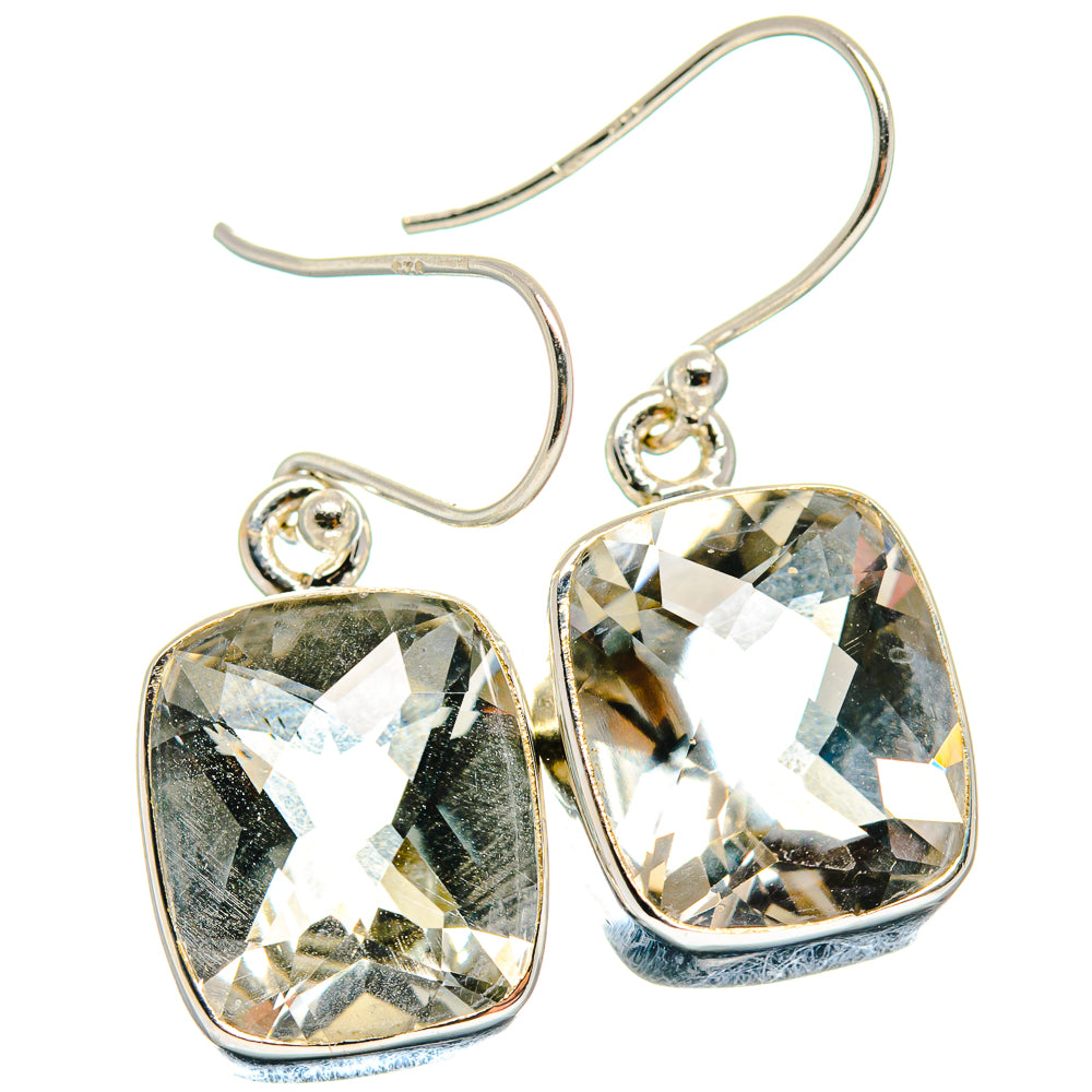 Green Amethyst Earrings handcrafted by Ana Silver Co - EARR424000