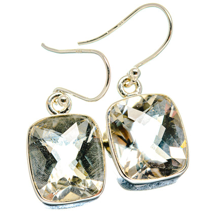 Green Amethyst Earrings handcrafted by Ana Silver Co - EARR424000