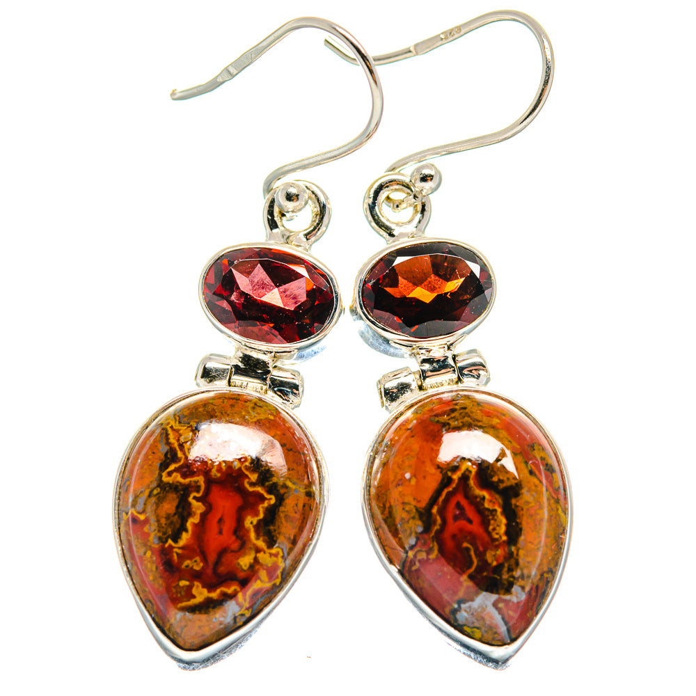 Mahogany Obsidian Earrings handcrafted by Ana Silver Co - EARR424002