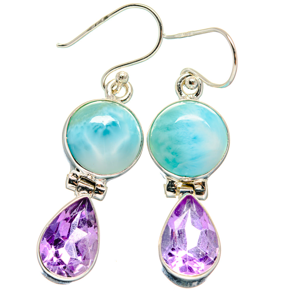 Larimar Earrings handcrafted by Ana Silver Co - EARR424009