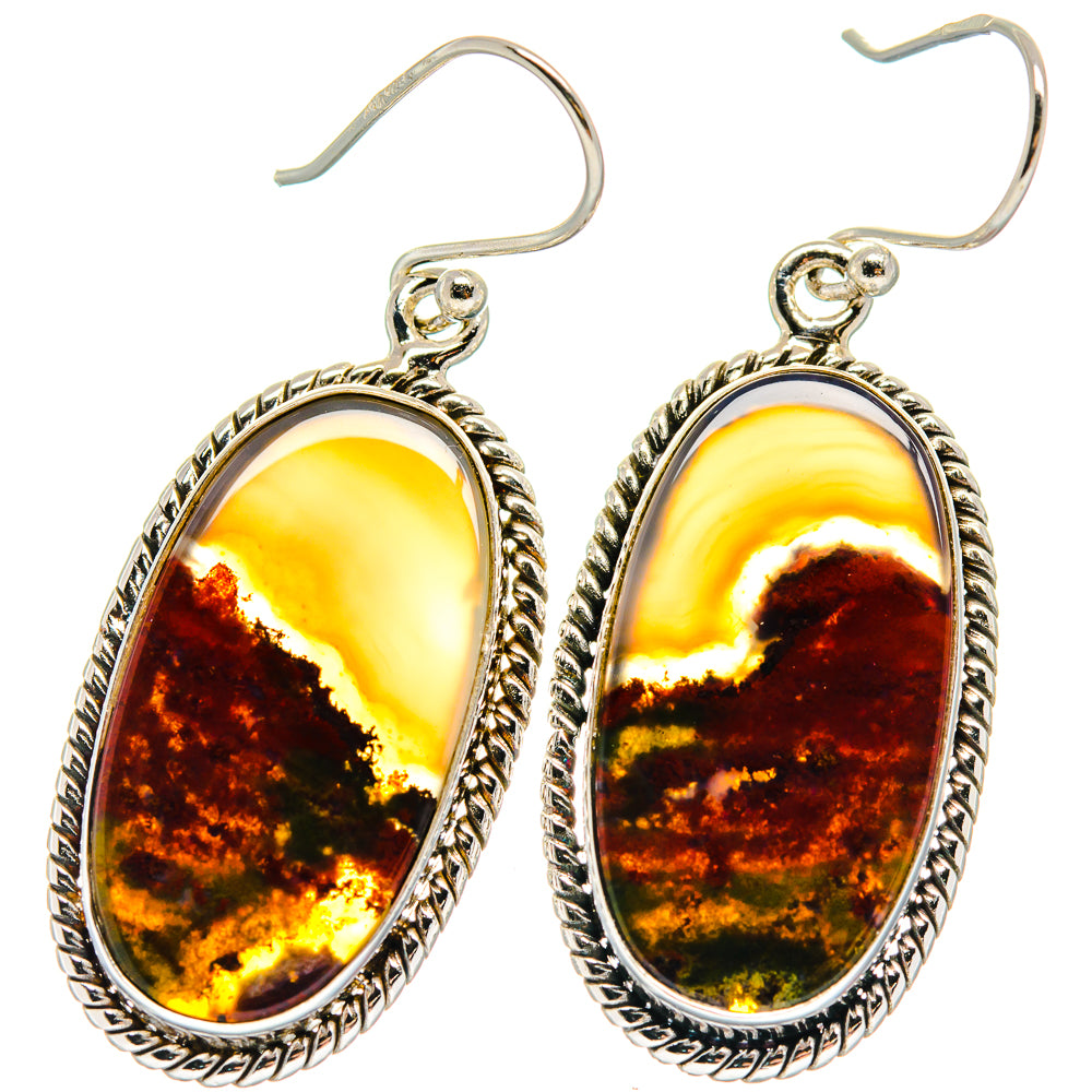 Ocean Jasper Earrings handcrafted by Ana Silver Co - EARR424010