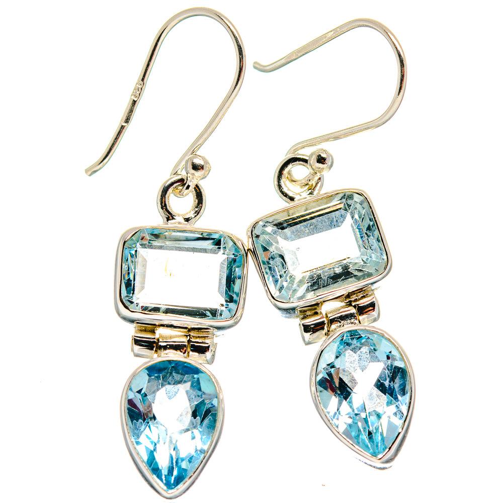 Blue Topaz Earrings handcrafted by Ana Silver Co - EARR424029