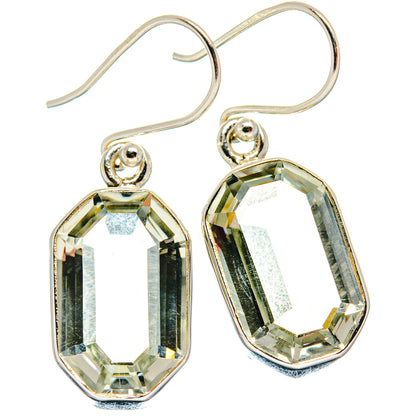 Green Amethyst Earrings handcrafted by Ana Silver Co - EARR424032