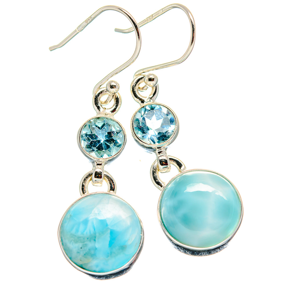 Larimar Earrings handcrafted by Ana Silver Co - EARR424049