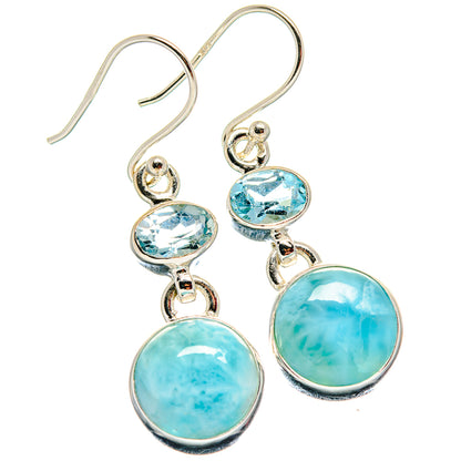 Larimar Earrings handcrafted by Ana Silver Co - EARR424054