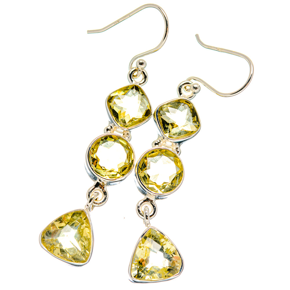 Citrine Earrings handcrafted by Ana Silver Co - EARR424088