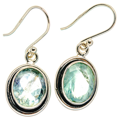 Blue Fluorite Earrings handcrafted by Ana Silver Co - EARR424112