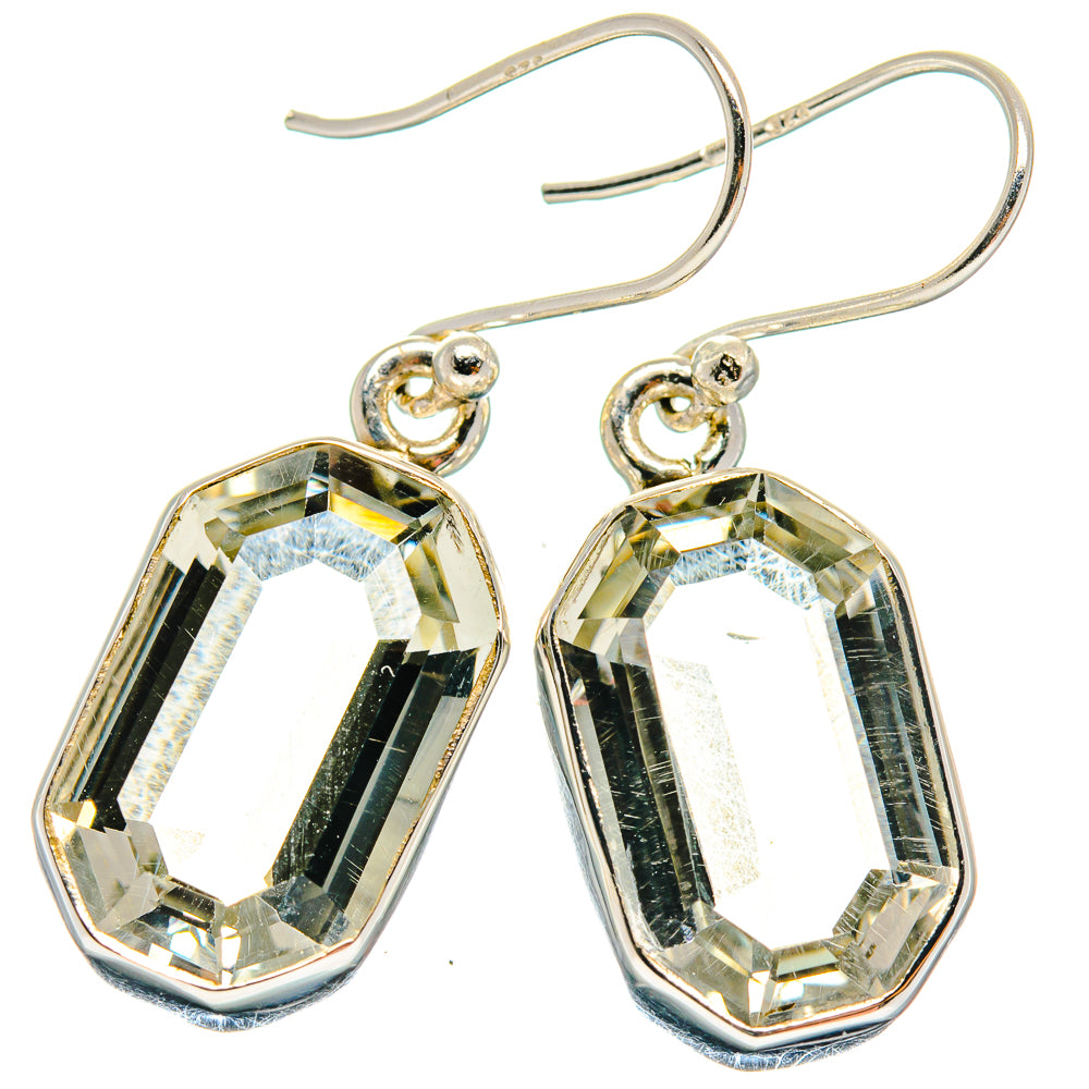 Green Amethyst Earrings handcrafted by Ana Silver Co - EARR424114